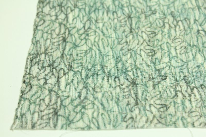 画像: リネン６６番手　薄地　近江上布プリント柄　「幻想」　幅115ｃｍＸ長さ210ｃｍ